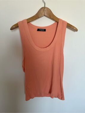 chicme Coral summer Ribbed cropped Tank Top
